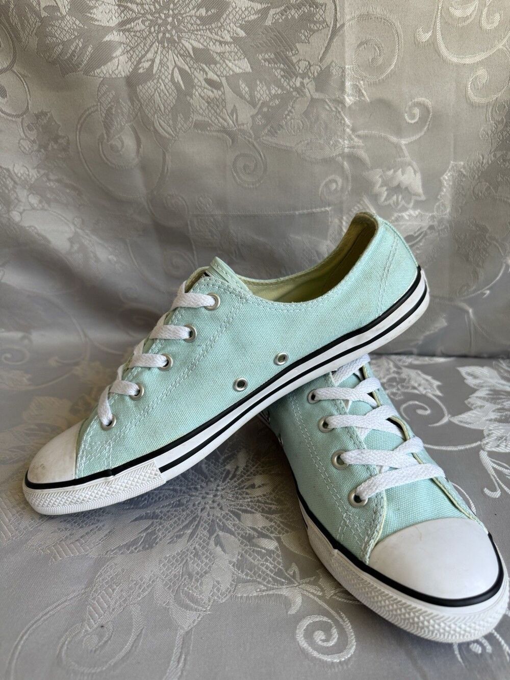 CONVERSE Chuck Taylor All Star Canvas Trainers 551511C Size US 9.5 Seafoam Green - Picture 2 of 10